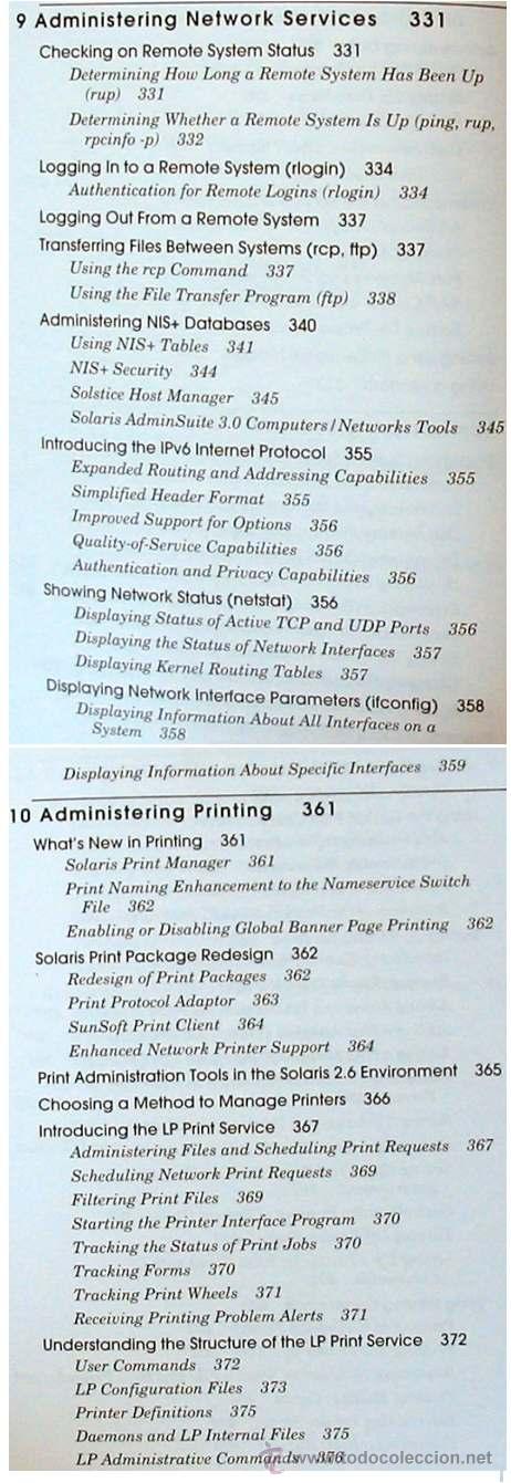 Libros de segunda mano: SOLARIS - SYSTEM ADMINISTRATORS GUIDE - JANICE WINDSOR - EN INGLES - VER &Iacute;NDICE - Foto 7