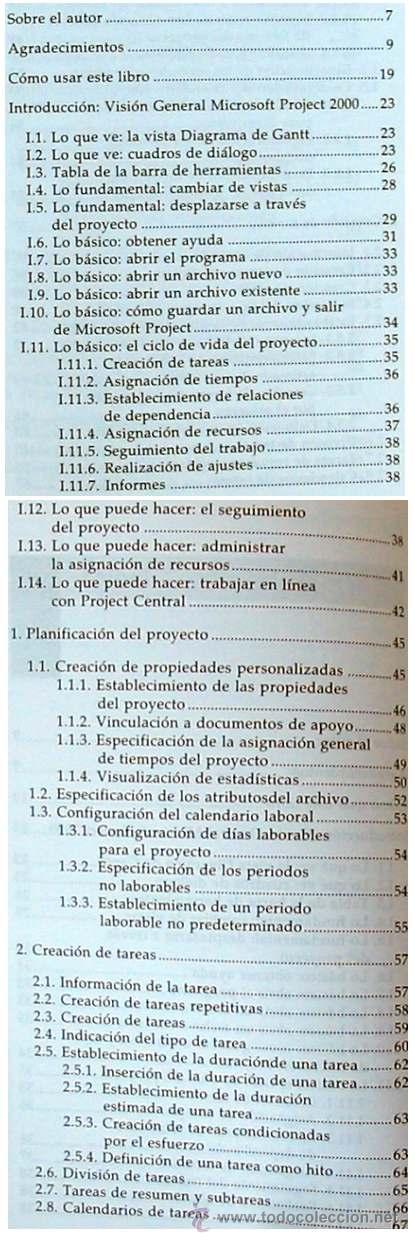 Libros de segunda mano: PROJECT 2000 - GU&Iacute;AS PR&Aacute;CTICAS ANAYA - NANCY STEVENSON 2000 - VER &Iacute;NDICE - Foto 2