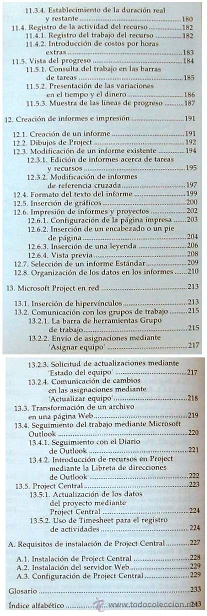 Libros de segunda mano: PROJECT 2000 - GU&Iacute;AS PR&Aacute;CTICAS ANAYA - NANCY STEVENSON 2000 - VER &Iacute;NDICE - Foto 5