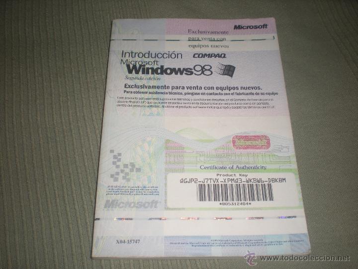 Libros de segunda mano: WINDOWS 98 .LIBRO ORIGINAL . - Foto 1