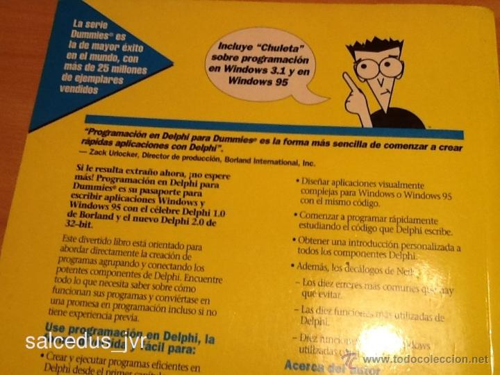 Libros de segunda mano: Programaci&oacute;n en Delphi para Dummies Paraninfo Cengage Learning Libro en - Foto 4