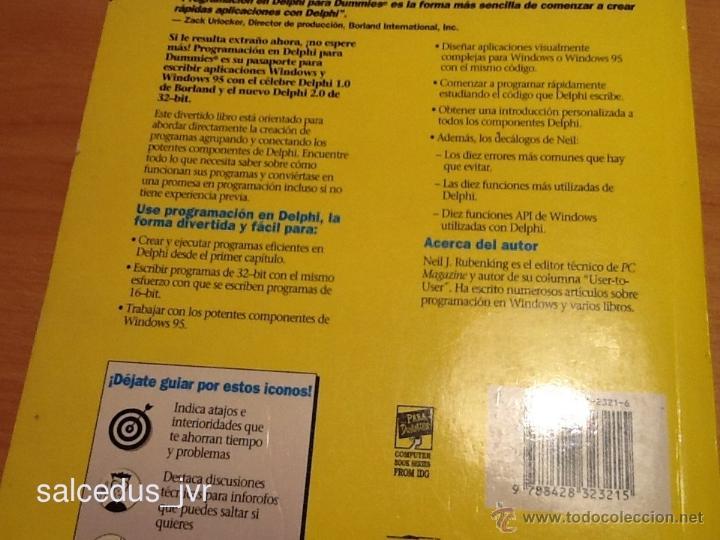 Libros de segunda mano: Programaci&oacute;n en Delphi para Dummies Paraninfo Cengage Learning Libro en - Foto 5