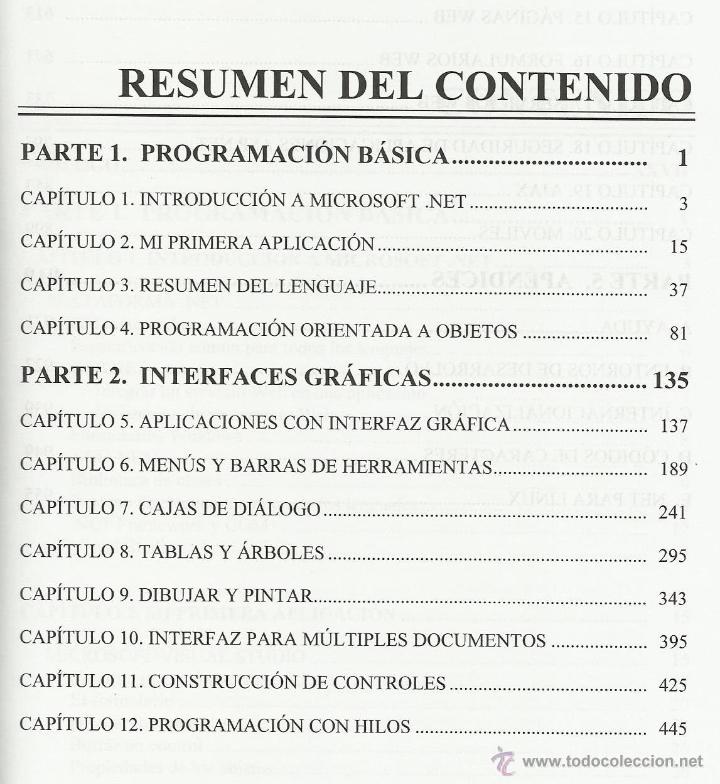 Libros de segunda mano: Enciclopedia de Microsoft Visual C# (2&ordf; Edici&oacute;n) [inform&aacute;tica programaci&oacute;n aplicaciones] - Foto 3