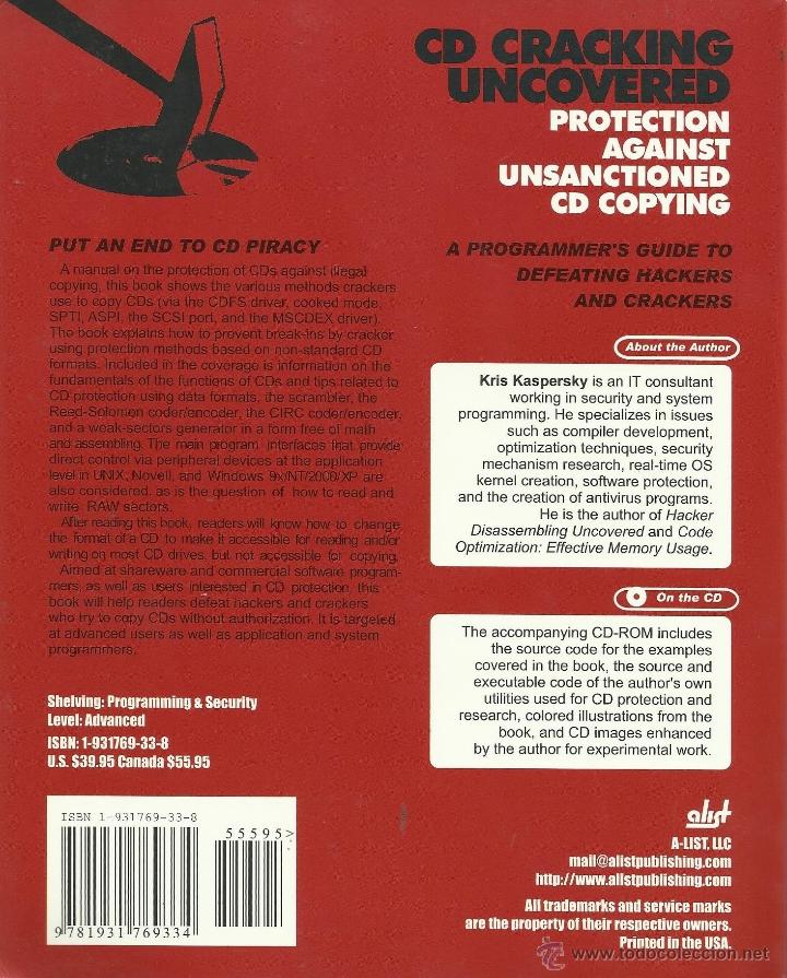 Libros de segunda mano: CD cracking uncovered. Protection against unsanctioned CD copying - K. Kaspersky [inform&aacute;tica] - Foto 2