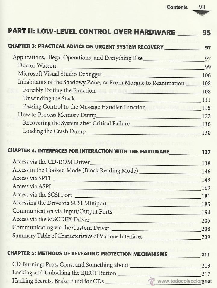 Libros de segunda mano: CD cracking uncovered. Protection against unsanctioned CD copying - K. Kaspersky [inform&aacute;tica] - Foto 5