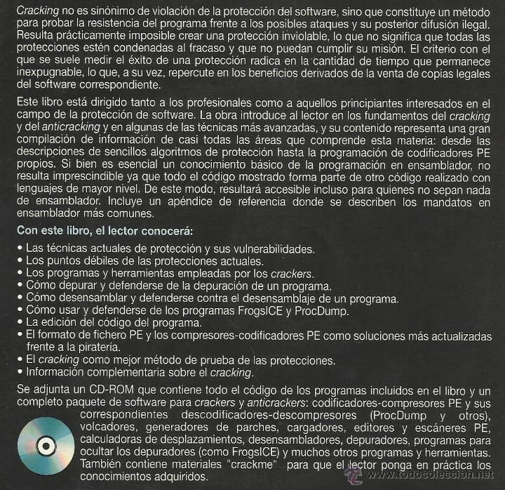 Libros de segunda mano: Cracking sin secretos. Ataque y defensa de software - J. Zem&aacute;nek [inform&aacute;tica programaci&oacute;n] - Foto 2