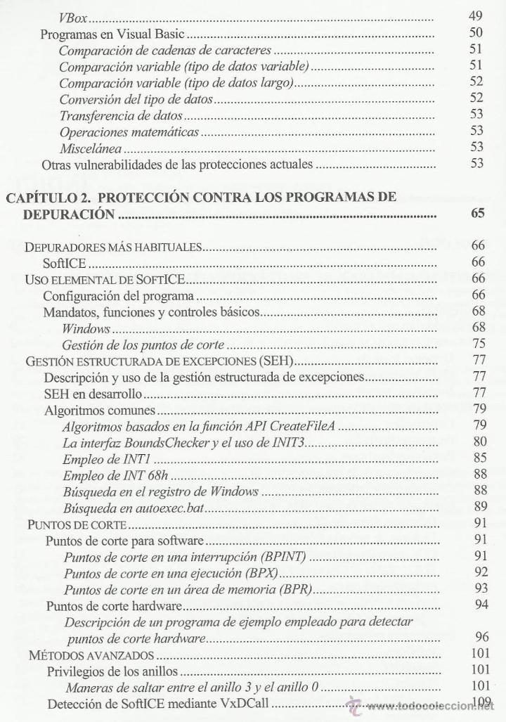 Libros de segunda mano: Cracking sin secretos. Ataque y defensa de software - J. Zem&aacute;nek [inform&aacute;tica programaci&oacute;n] - Foto 4