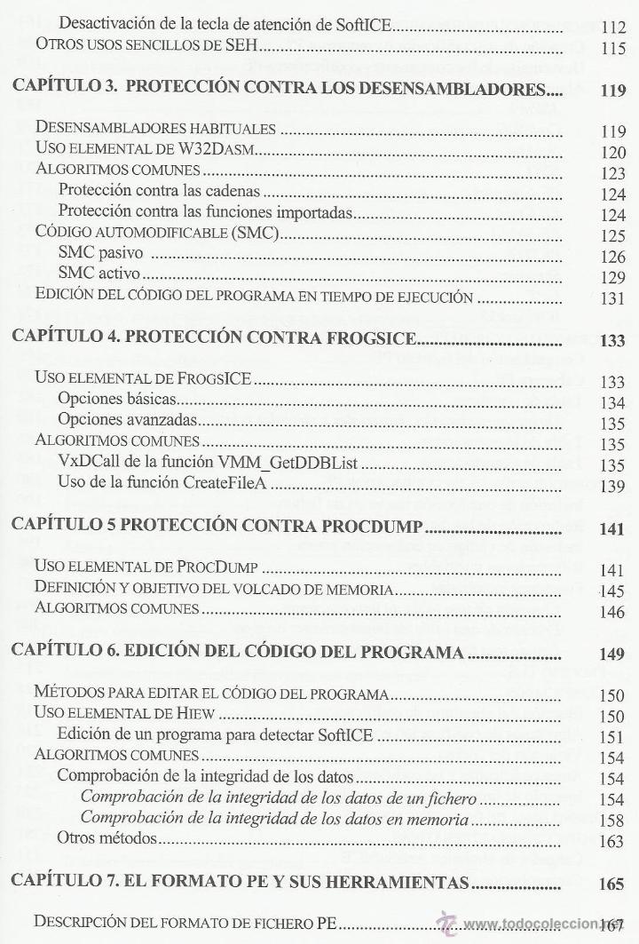 Libros de segunda mano: Cracking sin secretos. Ataque y defensa de software - J. Zem&aacute;nek [inform&aacute;tica programaci&oacute;n] - Foto 5
