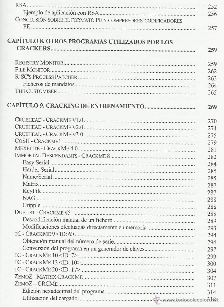 Libros de segunda mano: Cracking sin secretos. Ataque y defensa de software - J. Zem&aacute;nek [inform&aacute;tica programaci&oacute;n] - Foto 7