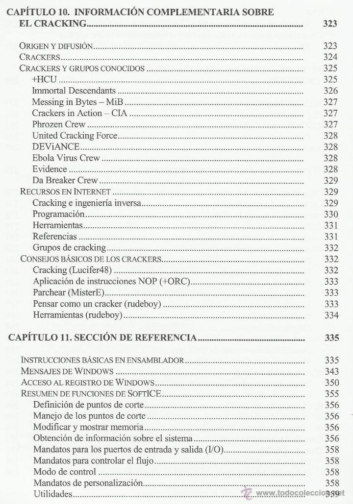 Libros de segunda mano: Cracking sin secretos. Ataque y defensa de software - J. Zem&aacute;nek [inform&aacute;tica programaci&oacute;n] - Foto 8