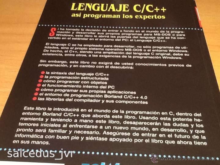 Libros de segunda mano: Lenguaje C/C++ As&iacute; Programan los Expertos C C++ Libro de Programaci&oacute;n Excelente Estado - Foto 3