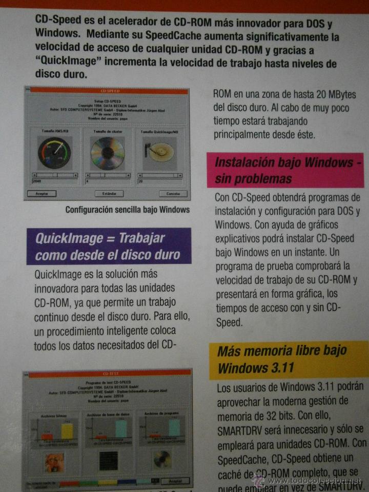 Libros de segunda mano: CD Speed Marcombo Data Becker 1995 CD SPEED LIBRO CD ROM RETRO ECO - Foto 3