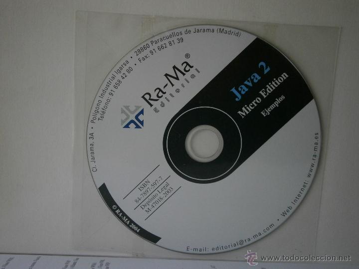 Libros de segunda mano: J2ME Java 2 Micro Edition CD ROM Froufe Quintas Jorge Cardenas RAMA 2003 TM - Foto 5