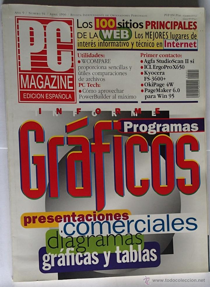 Libros de segunda mano: Revista PC Magazine, n&ordm; 91; abril 1996 - Foto 1