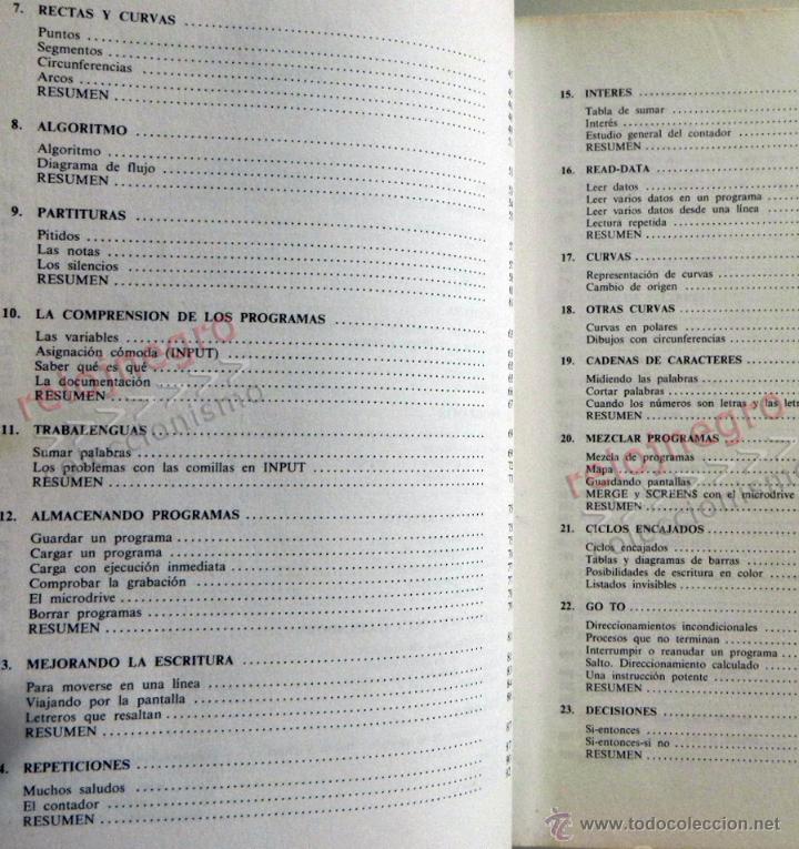 Libros de segunda mano: EL BASIC DEL SPECTRUM DE TECLADO AL MICRODRIVE BLANCO COMPOSTELA INFORM&Aacute;TICA ORDENADOR MANUAL LIBRO - Foto 3
