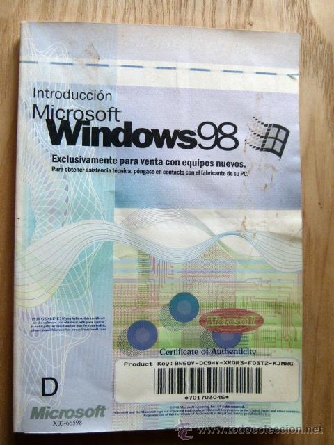 Libros de segunda mano: Introduccion Microsoft Windows 98 - Foto 1