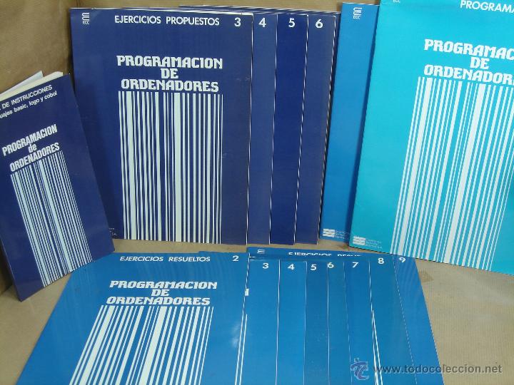 Libros de segunda mano: LOTE EJERCICIOS INFORMATICA -PROGRAMACION DE ORDENADORES - BASIC LOGO COBOL - ECC 1986 - Foto 1