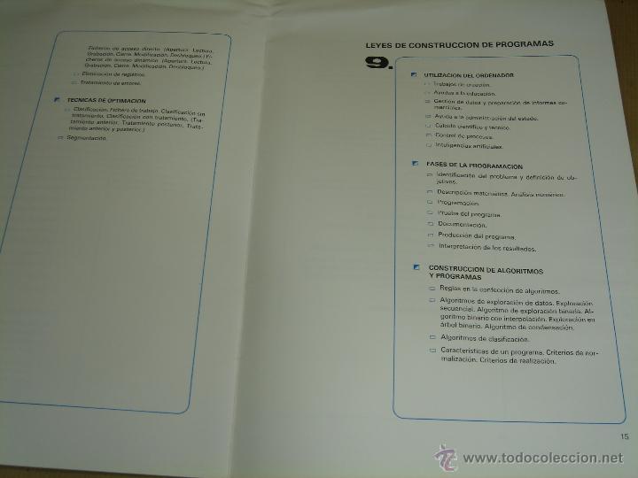 Libros de segunda mano: LOTE EJERCICIOS INFORMATICA -PROGRAMACION DE ORDENADORES - BASIC LOGO COBOL - ECC 1986 - Foto 7