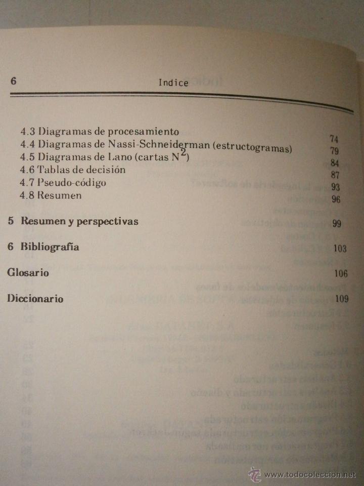 Libros de segunda mano: INGENIERIA SOFTWARE PRACTICO Y CONCISO MAHNKE HANS DATANET edicion 1987 40324 - Foto 8