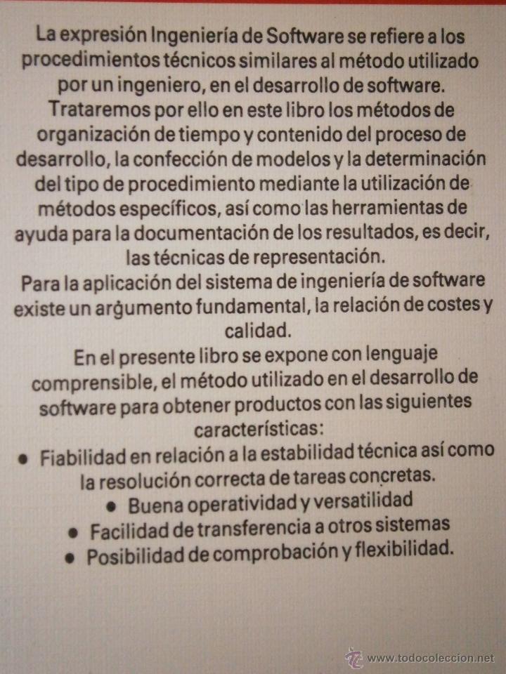 Libros de segunda mano: INGENIERIA SOFTWARE PRACTICO Y CONCISO MAHNKE HANS DATANET edicion 1987 40324 - Foto 9