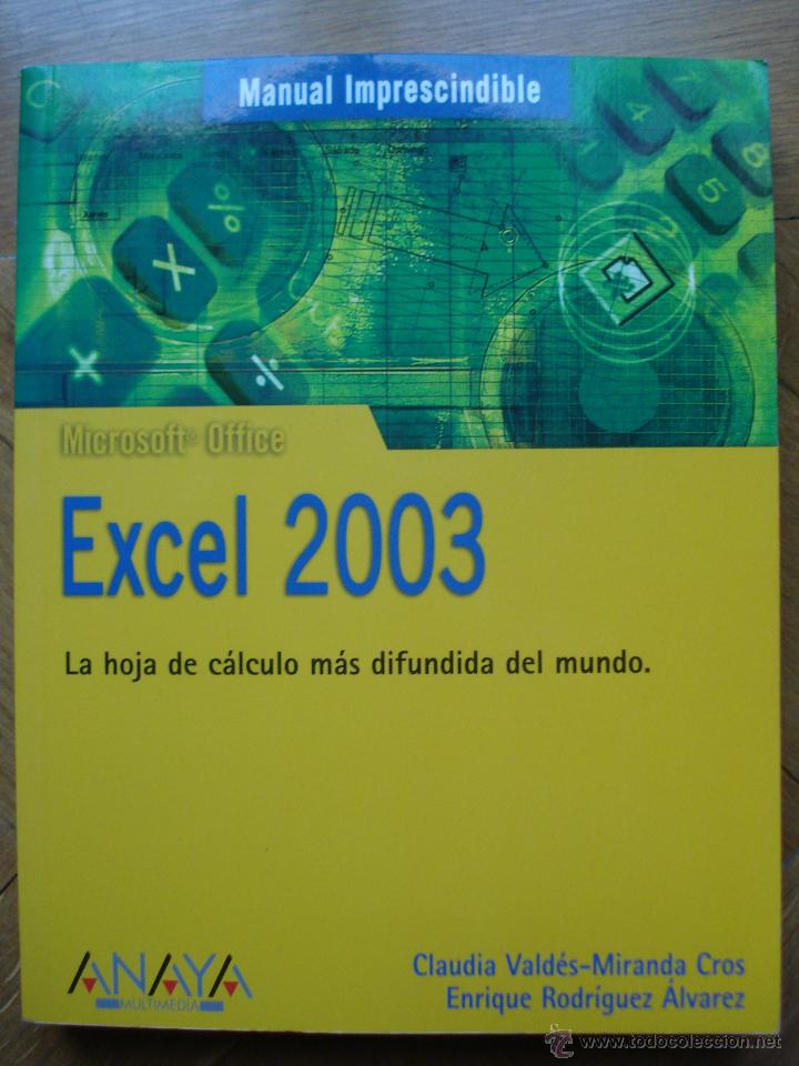 Libros de segunda mano: ANAYA MANUAL EXCELL 2.003 - Foto 1