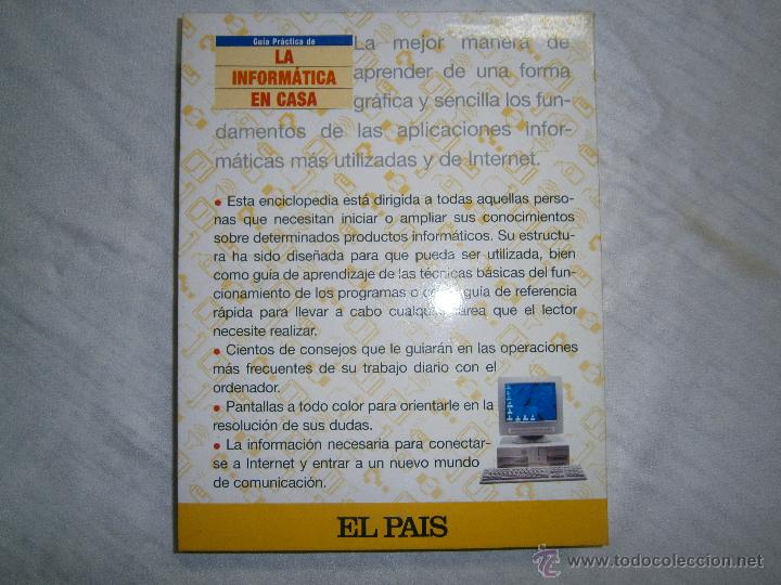 Libros de segunda mano: GU&Iacute;A PR&Aacute;CTICA - LA INFORM&Aacute;TICA EN CASA - EL PA&Iacute;S COLECCIONABLE - 1997. - Foto 2