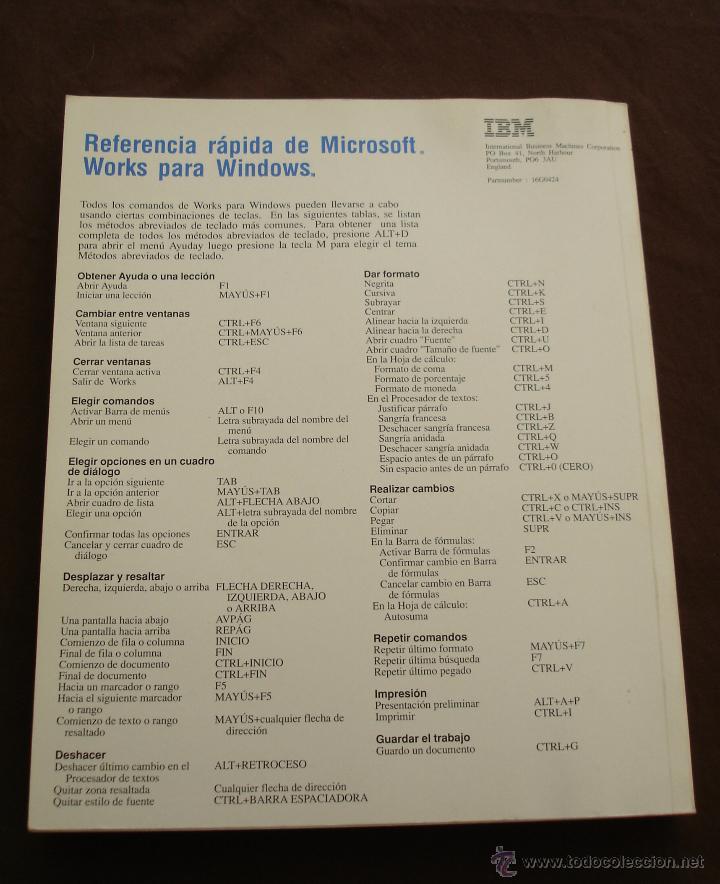 Libros de segunda mano: MANUAL DEL USUARIO, MICROSOFT WORKS, 1992. - Foto 5