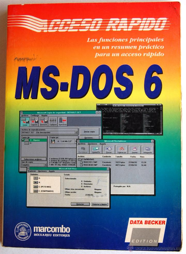 Libros de segunda mano: 22.	Acceso r&aacute;pido MS-DOS 6, de Klemens Mai. - Foto 1