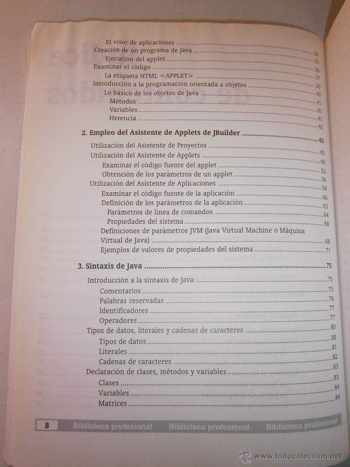 Libros de segunda mano: BORLAND JBUILDER APLICACIONES JAVA INFORMATICA John Zukowski Anaya 1998 EC TM - Foto 10