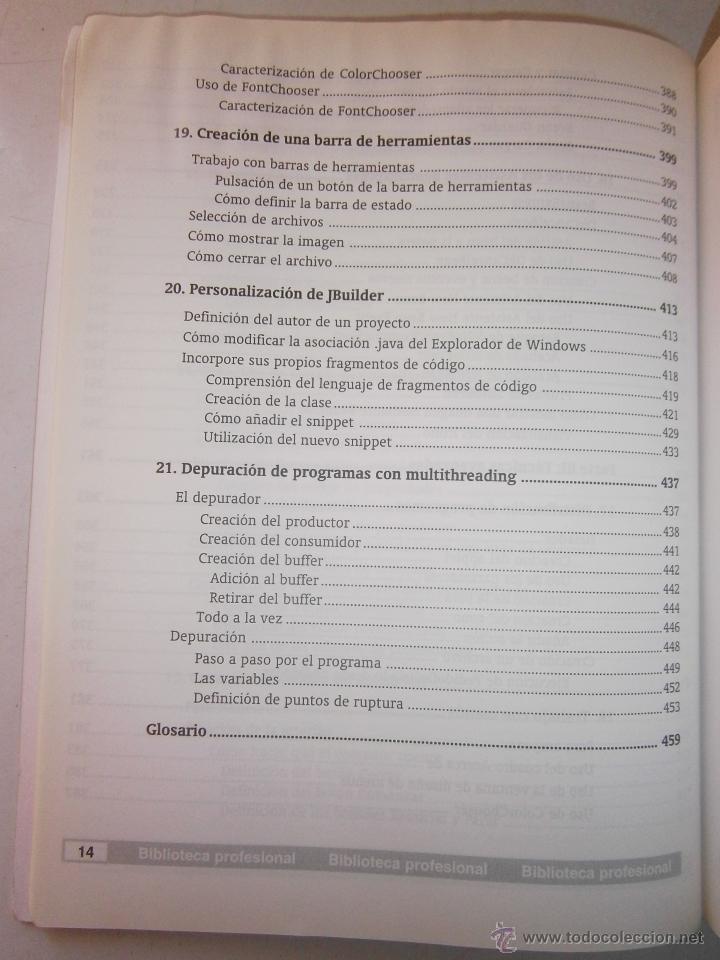 Libros de segunda mano: BORLAND JBUILDER APLICACIONES JAVA INFORMATICA John Zukowski Anaya 1998 EC TM - Foto 16