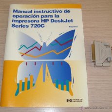 Libros de segunda mano: MANUAL DE USUARIO IMPRESORA HP DESKJET SERIES 720C EN ESPAÑOL + CONECTOR