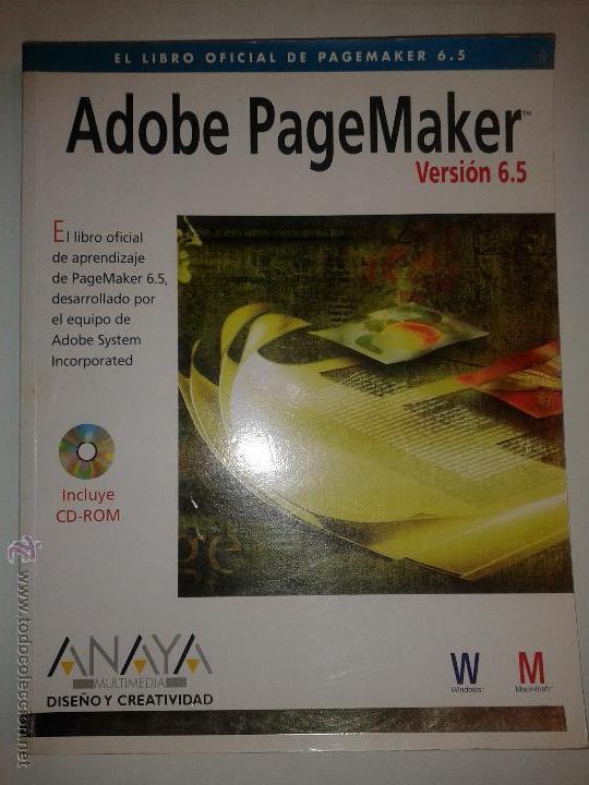 Libros de segunda mano: ADOBE PAGEMAKER VERSI&Oacute;N 6.5 1998 ED. ANAYA MULTIMEDIA DISE&Ntilde;O Y CREATIVIDAD  INCLUYE CD-ROM - Foto 1