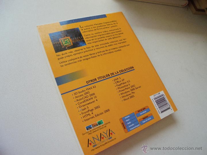 Libros de segunda mano: MANUAL IMPRESCINDIBLE EXCEL 2002 OFFICE XP- ANAYA MULTIMEDIA- 2001 - Foto 3