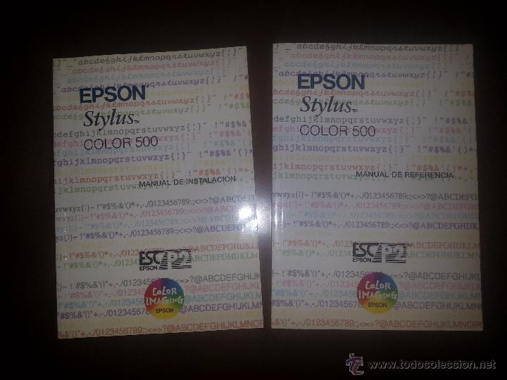Libros de segunda mano: MANUALES IMPRESORA EPSON STYLUS COLOR 500 - Foto 1