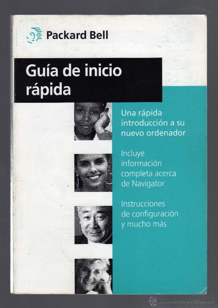 Libros de segunda mano: GU&Iacute;A DE INICIO R&Aacute;PIDA PACKARD BELL (110 p&aacute;ginas) - Foto 1