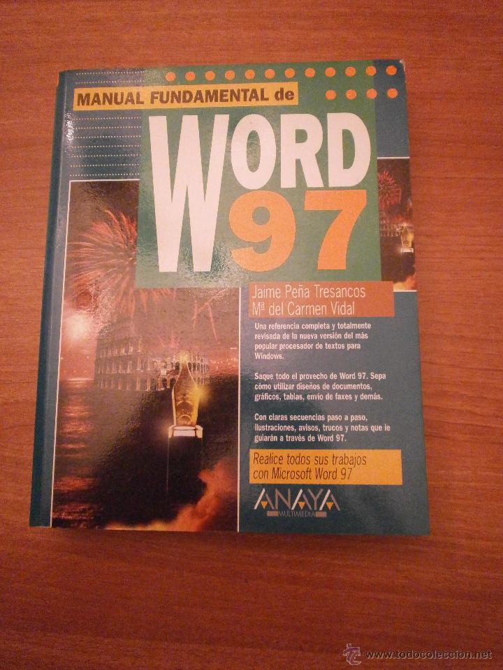 Libros de segunda mano: MANUAL FUNDAMENTAL DE WORD 97-- - Foto 1