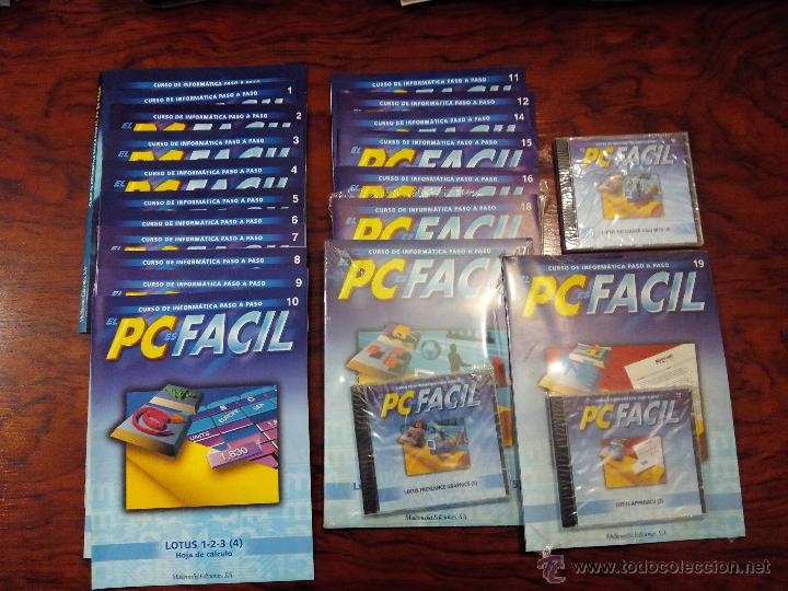 Libros de segunda mano: PC es F&aacute;cil Curso de inform&aacute;tica paso a paso 18 n&uacute;meros y 3 cds - Foto 1