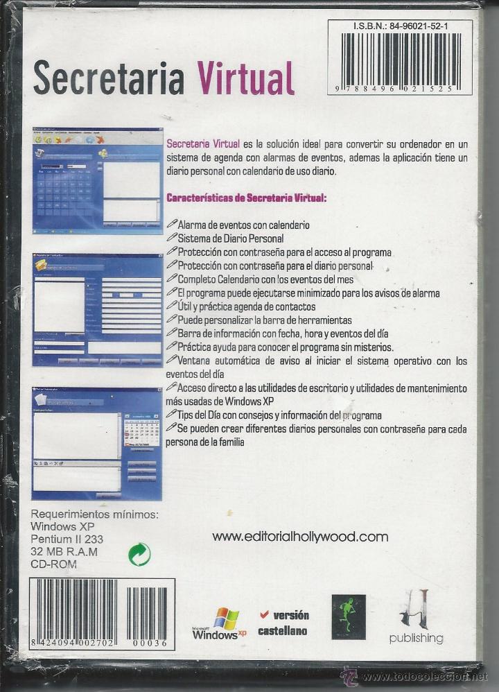 Libros de segunda mano: PC -CDROM SECRETARIA VIRTUAL - Foto 2