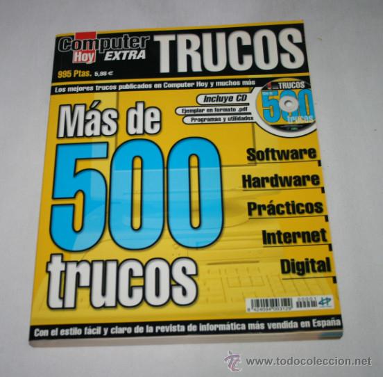 Libros de segunda mano: COMPUTER HOY EXTRA, MAS DE 500 TRUCOS, INCLUYE CD, 2001, LIBRO PRACTICO DE INFORMATICA - Foto 1