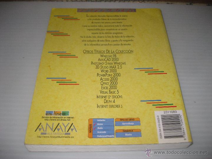 Libros de segunda mano: Corel Drawn 9,Anaya 1999 - Foto 2