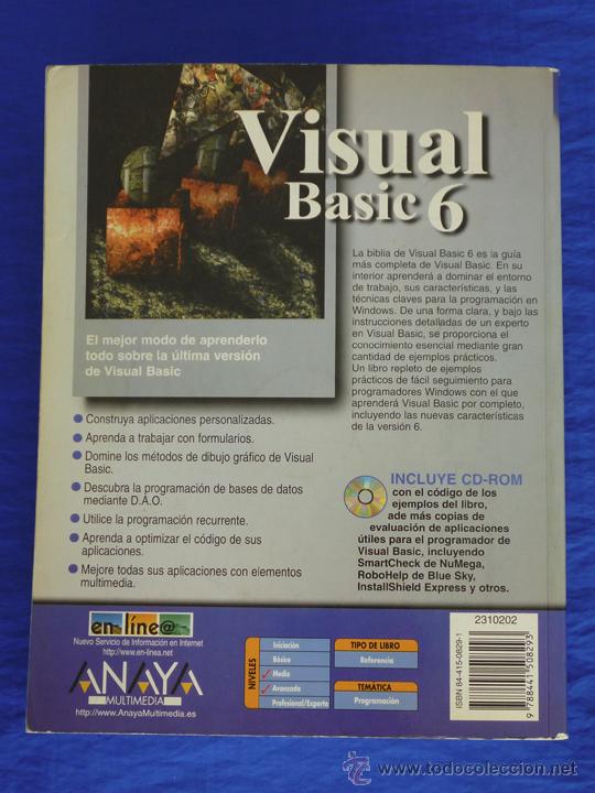 Libros de segunda mano: VISUAL BASIC 6, LA BIBLIA (manual avanzado). EVANGELOS PETROUTSOS. Anaya Multimedia, 1999. Microsoft - Foto 2