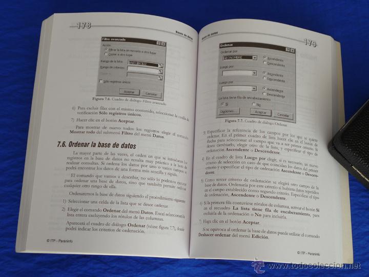 Libros de segunda mano: EXCEL (OFFICE 2000), GU&Iacute;A R&Aacute;PIDA. A. [Antonia] GONZ&Aacute;LEZ MANGAS. Paraninfo Thomson Learning, 2000 - Foto 5