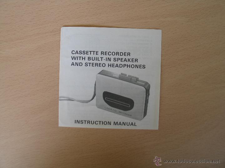 Libros de segunda mano: manual instrucciones casete - Foto 1