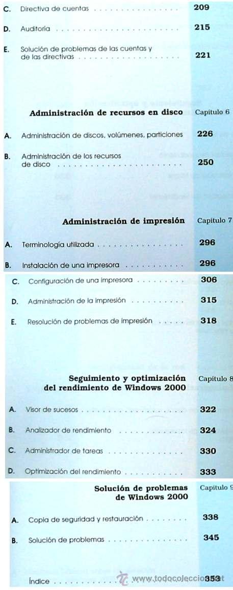 Libros de segunda mano: WINDOWS 2000 PROFESSIONAL - MANUAL PRACTICO - ED. ENI 2000 - VER INDICE - Foto 3
