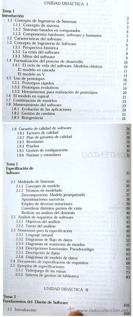 Libros de segunda mano: INTRODUCCI&Oacute;N A LA INGENIER&Iacute;A DEL SOFTWARE - ED. RAM&Oacute;N ARECES 2000 - VER INDICE - Foto 2