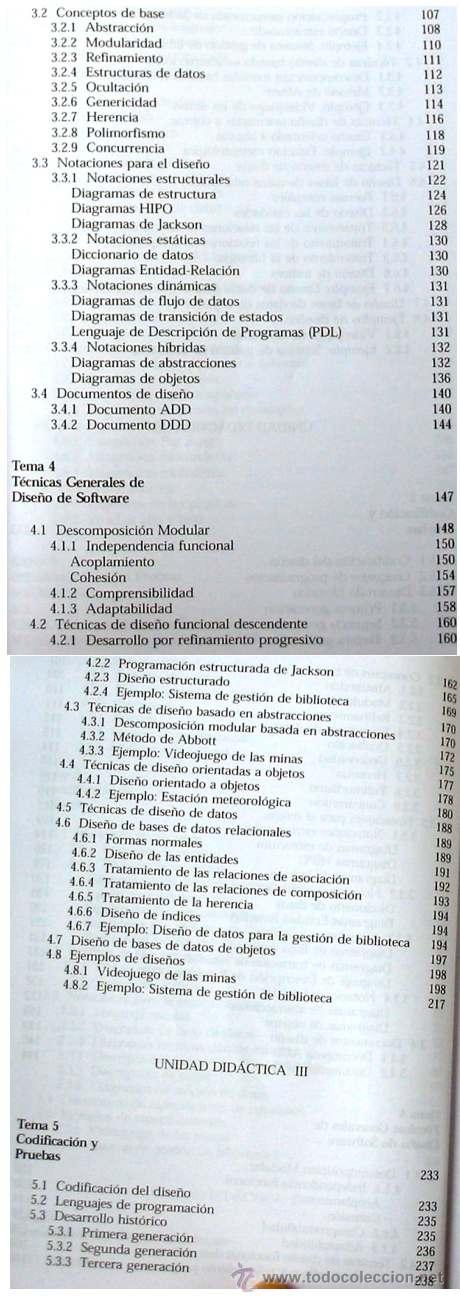 Libros de segunda mano: INTRODUCCI&Oacute;N A LA INGENIER&Iacute;A DEL SOFTWARE - ED. RAM&Oacute;N ARECES 2000 - VER INDICE - Foto 3