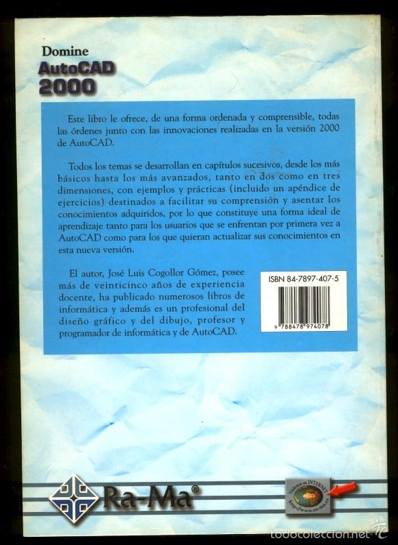 Libros de segunda mano: AutoCAD 2000 592 p&aacute;ginas - Foto 2