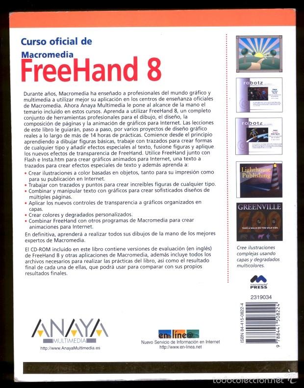 Libros de segunda mano: FreeHand 8 Free Hand 8 con CD - Foto 2