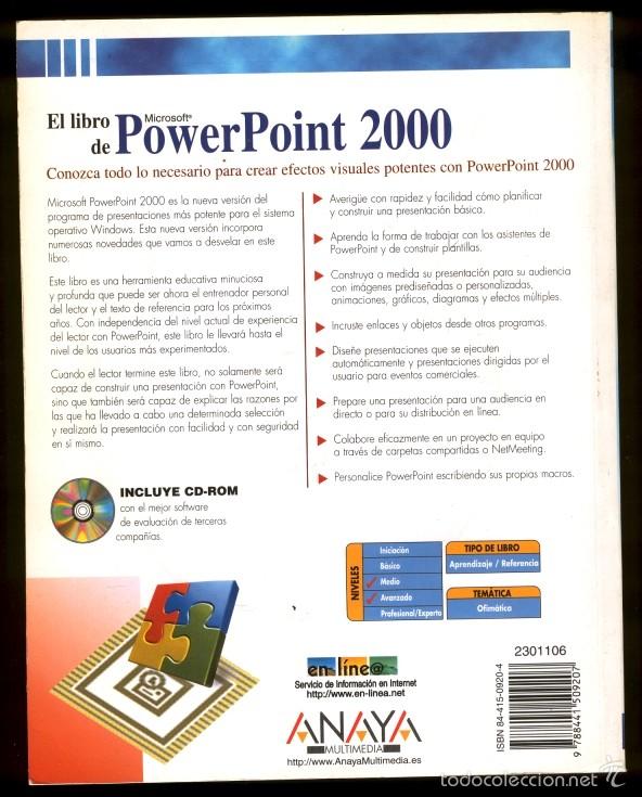 Libros de segunda mano: PowerPoint 2000 con CD 700 p&aacute;ginas - Foto 2