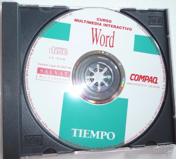 Libros de segunda mano: CD-ROM Curso Multimedia Interactivo Word - Salvat Multimedia - Compaq - Foto 2